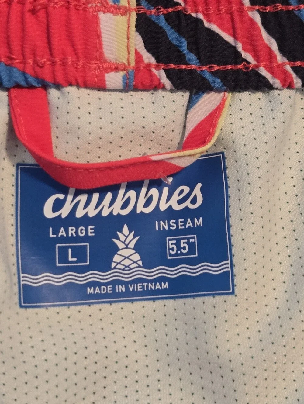 Chubbies Mens Colorful Floral Print 5.5